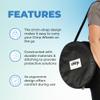 Chirp Wheel Carrying Case - Travel Case for On the Go Back Pain Relief & Stretching - Compatible with Yoga Supplies and Foam Roller Sets Wheels Not Included view 2