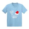 I Celebrate Both - Christmas Hanukkah Infant/Toddler Cotton Jersey T-Shirt (Light Blue, 6 Months) view 1