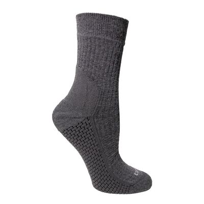 Carhartt Women's Force Grid Midweight Short Crew Sock, Asphalt Heather, Medium