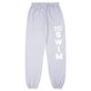 ChalkTalkSPORTS Eat Sleep Swim Sweatpants | Swimming Fleece Lined Sweatpants | Gray | Youth Large view 1