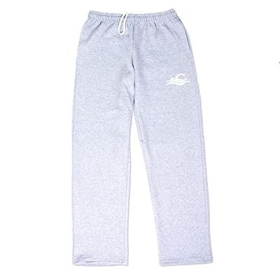 ChalkTalkSPORTS Swimmer Silhouette Sweatpants | Swimming Fleece Lined Sweatpants | Gray | Adult XX-Large