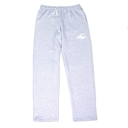 ChalkTalkSPORTS Swimmer Silhouette Sweatpants | Swimming Fleece Lined Sweatpants | Gray | Adult XX-Large