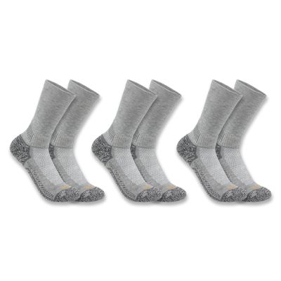 Carhartt Men's SC4223M Force Lightweight Crew Sock 3-Pack - X-Large - Charcoal