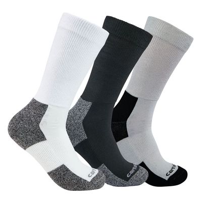 Carhartt Men's Lightweight Stretch Top Crew Sock 3 Pack