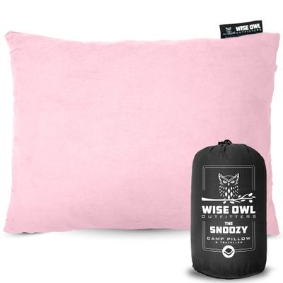 Wise Owl Outfitters Camping Pillow Memory Foam Travel Pillow for Airplane Sleeping, Hiking, Backpacking & Outdoor Use - Small & Portable for Adults, Car, Camp & Tent