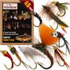 RoxStar Fly Shop Trophy Trout Flies 48pk | Best Wet & Dry Flies. | Proven Nationwide to Catch Fish! | Tied in-House view 1