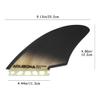 AQUBONA Twin Keel Fins, Single Tab Dual Tabs Fins Surfboard Fins, Twin Fin Fishtail Surfboard Fins Twin Keels - Smooth Fiberglass Flex view 2