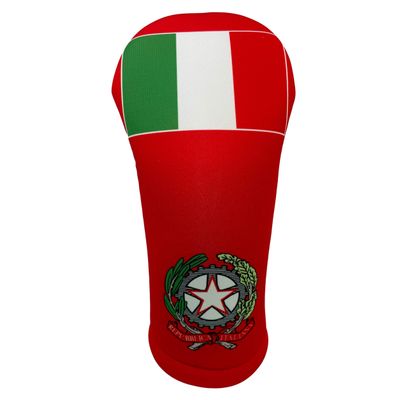 BeeJos Club Covers, Italy-Red Club Head Covers, Hand Made Golf Head Covers, Sports Golf Club Head Covers, Fairway Hybrid Golf Head Covers | Made in USA