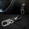 Ahiller Carabiner Clip, Double Anti-Misopening Locking Design, 3" Zinc Alloy Heavy Keychain for Outdoor Camping Hiking, Key Ring Clip (Silver-1P) view 2