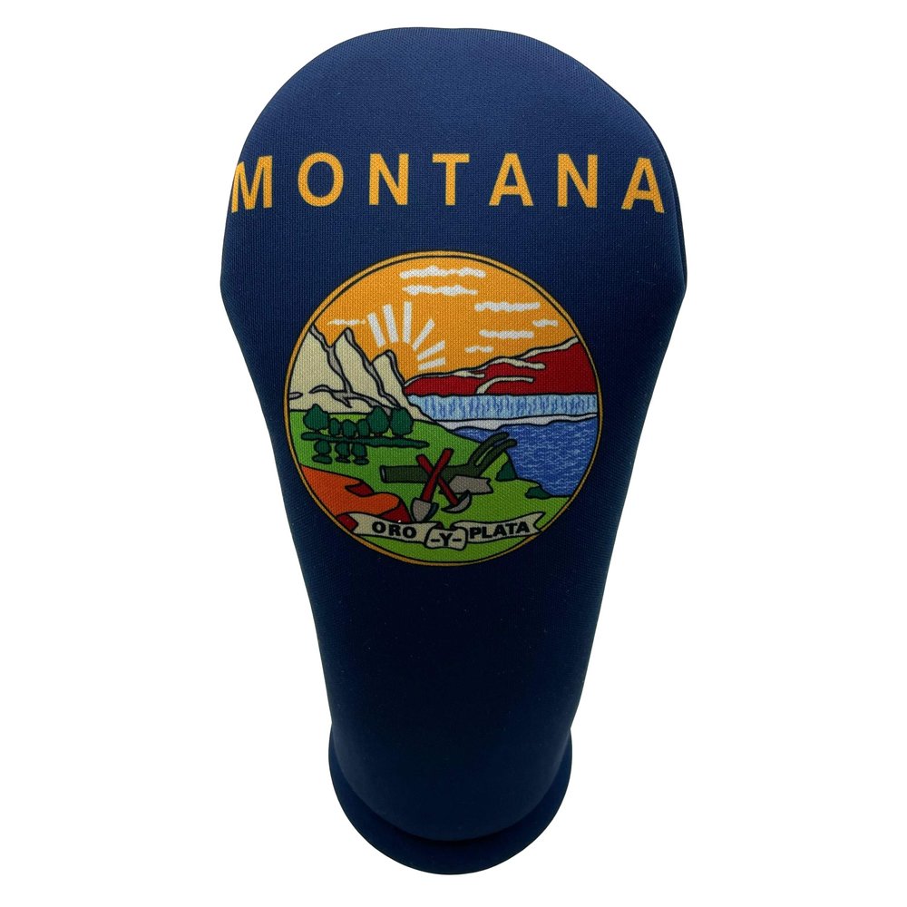 Montana State Flag Driver 460cc Club Headcover Handmade by BeeJos