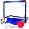 LSDRALOBBEB Mini Soccer Goal Portable Soccer Net Pop Up Goal Nets Mini Portable Soccer Training Kids Soccer Goal Set with Net Ball and Pump 1109(Color:As Show) view 1