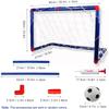 LSDRALOBBEB Mini Soccer Goal Portable Soccer Net Pop Up Goal Nets Mini Portable Soccer Training Kids Soccer Goal Indoor Family Game Square Soccer Goal Net 1109(Color:Blue) view 2