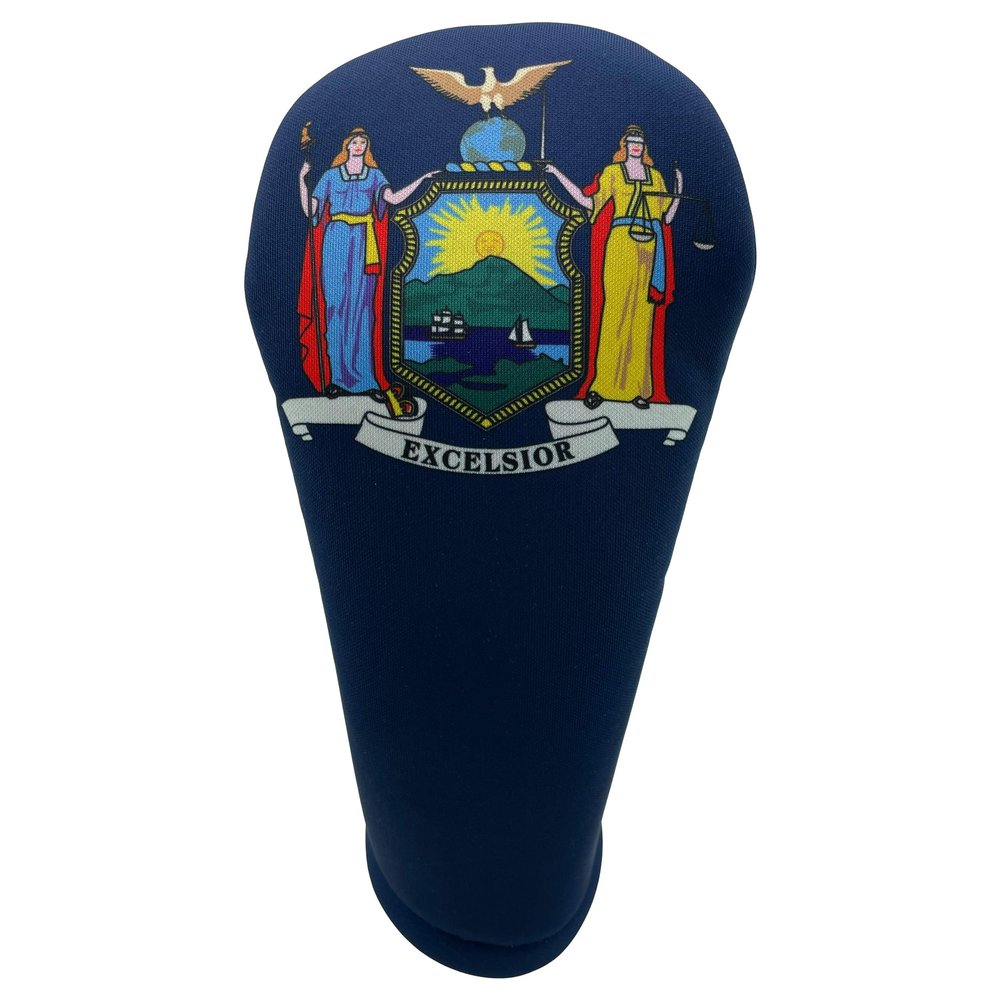 New York State Flag Driver 460cc Club Headcover Handmade by BeeJos