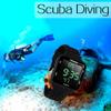 CHISHUNG Mens Boys Swimming Diving Watch 10 ATM Waterproof 100m Underwater Digital Sports Watch with Chronograph, Stopwatch, Dual Time Zone, 12/24 Hour Format, W23-CUS-BK view 2