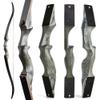 AMEYXGS 60" Archery Takedown Recurve Bow and Arrow Set for Adults and Youth 20-60LBS Hunting Bow with Bow Accessories for Outdoor Shooting Target Practice Right Handed (25LBS, Grey) view 2