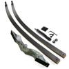 AMEYXGS 60" Archery Takedown Recurve Bow and Arrow Set for Adults and Youth 20-60LBS Hunting Bow with Bow Accessories for Outdoor Shooting Target Practice Right Handed (25LBS, Grey) view 4