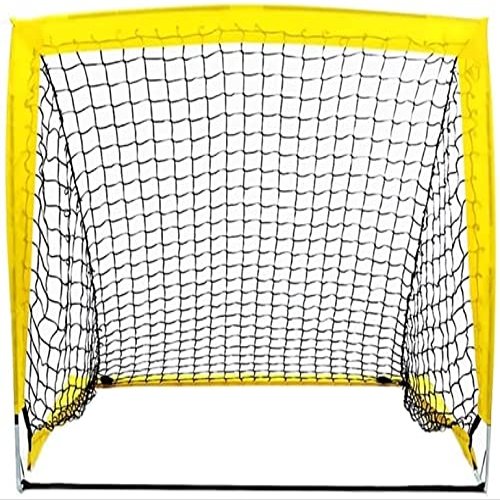 LSDRALOBBEB Mini Soccer Goal Portable Soccer Net Pop Up Goal Nets Indoor Mini Net and Ball Set Portable Folding Youth Soccer Goal 1109(Color:Yellow)
