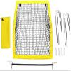 LSDRALOBBEB Mini Soccer Goal Portable Soccer Net Pop Up Goal Nets Indoor Mini Net and Ball Set Portable Folding Youth Soccer Goal 1109(Color:Yellow) view 2