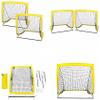LSDRALOBBEB Mini Soccer Goal Portable Soccer Net Pop Up Goal Nets Indoor Mini Net and Ball Set Portable Folding Youth Soccer Goal 1109(Color:Yellow) view 4