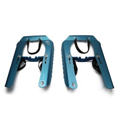 Snowplak Snowshoes - Alpine and Mountaineering Crampon Compatible (Glacier Blue)