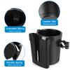 Accmor 3-in-1 Bike Cup Holder with Cell Phone Keys Holder, Bike Water Bottle Holders, Universal Bar Drink Cup Can Holder for Bicycles, Motorcycles, Scooters, Black view 4