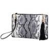 Sun Kea Fashion Women Animal Print Envelope Clutch Bag Ladies Retro Evening Party Prom Loop Handbag Purse (D-Grey) view 1