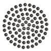 MUUNN 200pcs Tungsten Slotted Beads for Fly Tying, Sink Deeper and Faster 12 Colors/13 Sizes Slotted Tungsten Beads Fly Tying Beads Head Fly Tying Materials(Black Nickel,2.8mm) view 1