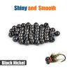 MUUNN 200pcs Tungsten Slotted Beads for Fly Tying, Sink Deeper and Faster 12 Colors/13 Sizes Slotted Tungsten Beads Fly Tying Beads Head Fly Tying Materials(Black Nickel,2.8mm) view 2