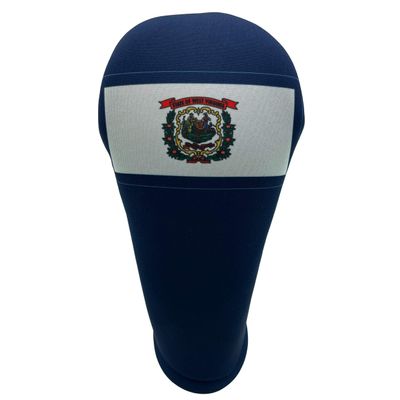 West Virginia State Flag Driver 460cc Club Headcover Handmade by BeeJos