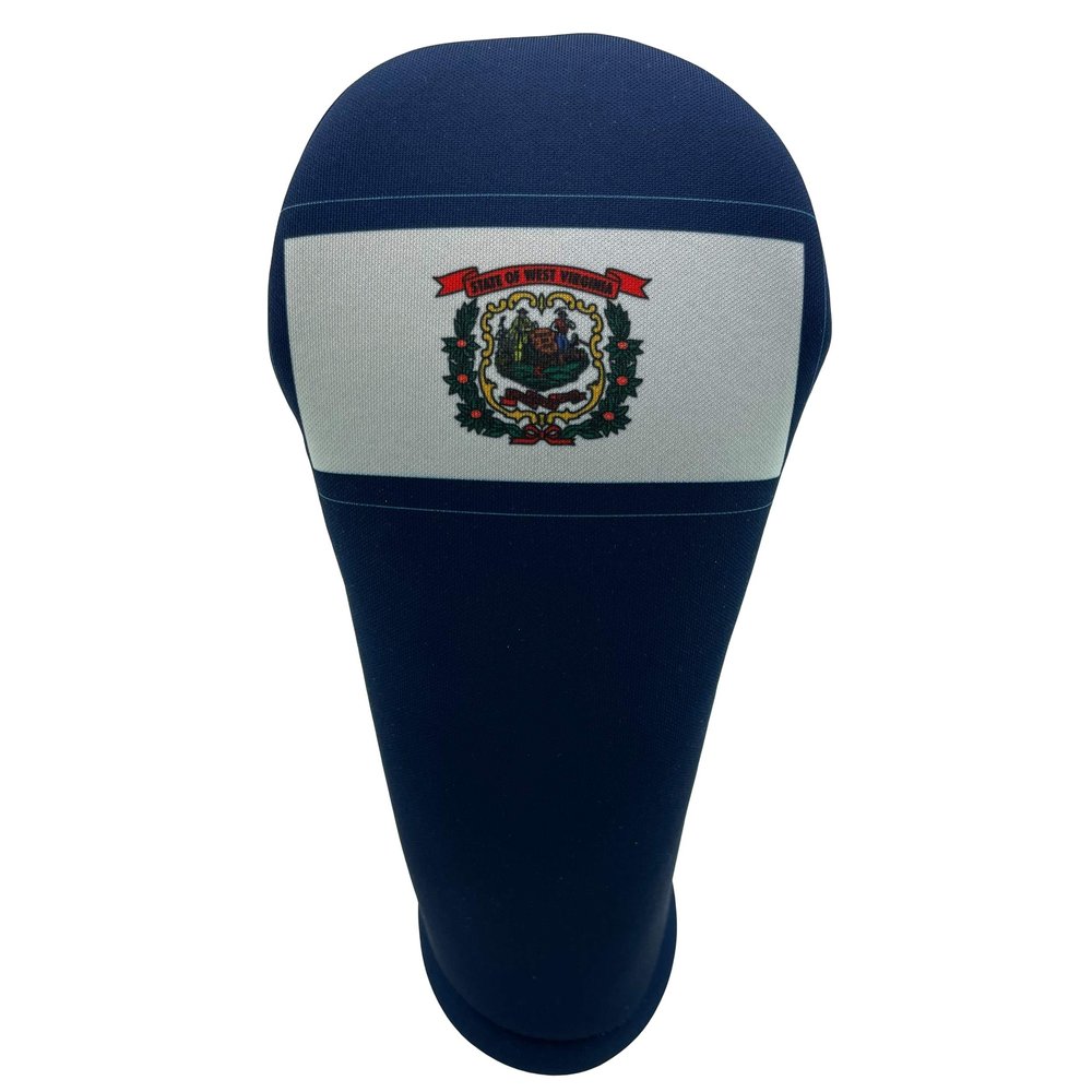 West Virginia State Flag Driver 460cc Club Headcover Handmade by BeeJos
