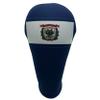 West Virginia State Flag Driver 460cc Club Headcover Handmade by BeeJos view 1