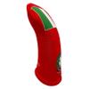 BeeJos Club Covers, Fairway Headcover,Italy-Red Club Head Covers, Hand Made Golf headcovers, Sports Golf Club Head Covers, Fairway Hybrid Driver Golf Head Covers | Made in USA view 2
