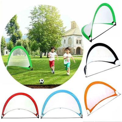 Mini Soccer Goal Portable Soccer Net Pop Up Goal Nets Portable Folding Football Goal-Net Outdoor-Play Training Gate Soccer Outdoor Training Mini Portable Soccer Training Kids LSDRALOBBEB 1109(Color:Ra
