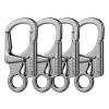 Ahiller Carabiner Clip, Double Anti-Misopening Locking Design, 3" Zinc Alloy Heavy Keychain for Outdoor Camping Hiking, Key Ring Clip (Gunmetal-4P) view 1