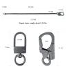 Ahiller Biker Wallet Chain, Heavy Duty Pocket Chain with Lockable Carabiner, Men Chains for Keys, Jeans, Pants, Purse and Handbag (P-Black-2Pcs) view 3