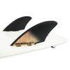 AQUBONA Twin Keel Fins, Single Tab Dual Tabs Fins Surfboard Fins, Twin Fin Fishtail Surfboard Fins Twin Keels - Smooth Fiberglass Flex view 3