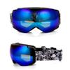 DDER Outdoor Adult Spherical Double-Layer Anti-Fog, Wind-Proof and Snow-Blind Ski Goggles Winter Mountaineering Glasses (Blue) view 4