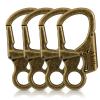 Ahiller Carabiner Clip, Double Anti-Misopening Locking Design, 3" Zinc Alloy Heavy Keychain for Outdoor Camping Hiking, Key Ring Clip (Bronze-4P) view 1