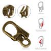 Ahiller Carabiner Clip, Double Anti-Misopening Locking Design, 3" Zinc Alloy Heavy Keychain for Outdoor Camping Hiking, Key Ring Clip (Bronze-4P) view 3