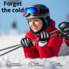 Achiou Winter Knit Gloves and Winter Snow Ski Gloves for Men & Women view 3