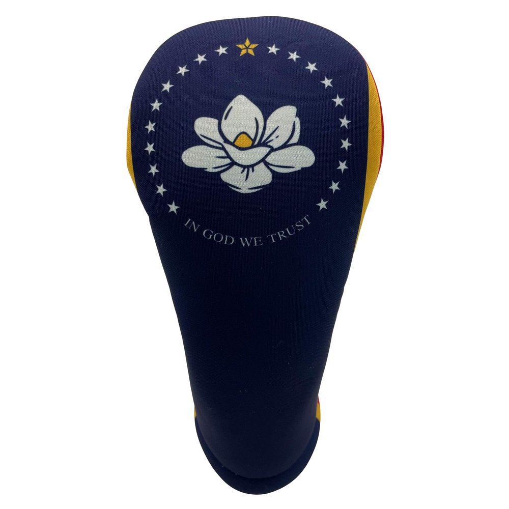 Mississippi State Flag Driver 460cc Club Headcover Handmade by BeeJos