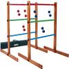 SpexDarxs Ladder Toss Outdoor Game, Wooden Golf Tossing Set with 6 Ball Bolas & Carrying Bag, Lawn Backyard Games for Teenager & Adult & Family view 1
