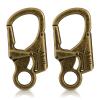 Ahiller Carabiner Clip, Double Anti-Misopening Locking Design, 3" Zinc Alloy Heavy Keychain for Outdoor Camping Hiking, Key Ring Clip (Bronze-2P) view 1