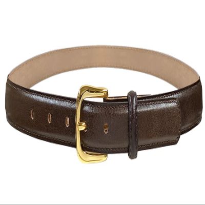 A274 Gold Buckle Italian Calfskin Genuine Full Leather Dress Belt 1"(25mm) Wide (Gold Smooth Brown, 36)
