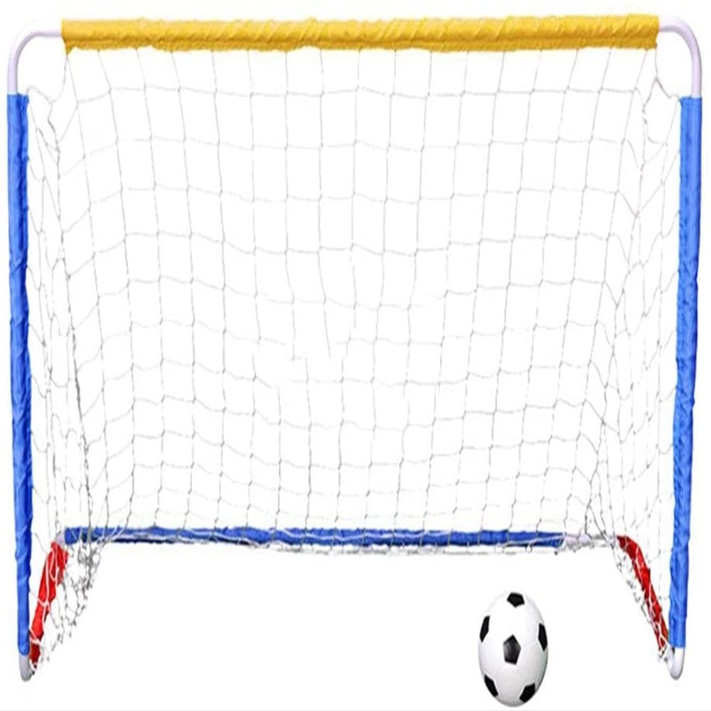 LSDRALOBBEB Mini Soccer Goal Portable Soccer Net Pop Up Goal Nets Kids Soccer Goal Set Mini Portable Football Net Kit Mini Portable Soccer Training Durable Backyard Soccer Goal 1109