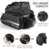 HONGYEA Bike Bags for Bicycles Rear Rack Waterproof | 45L Large Capacity Panniers Trunk Bag with Extra Padded Foam Bottom Bicycle Rain Cover Shopping Commuter Trip (BLACK-45L) view 3