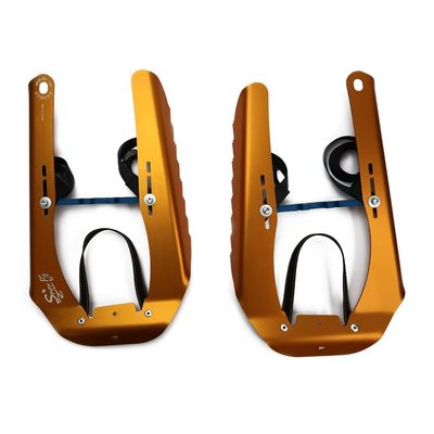 Snowplak Snowshoes - Alpine and Mountaineering Crampon Compatible (Burnt Orange)