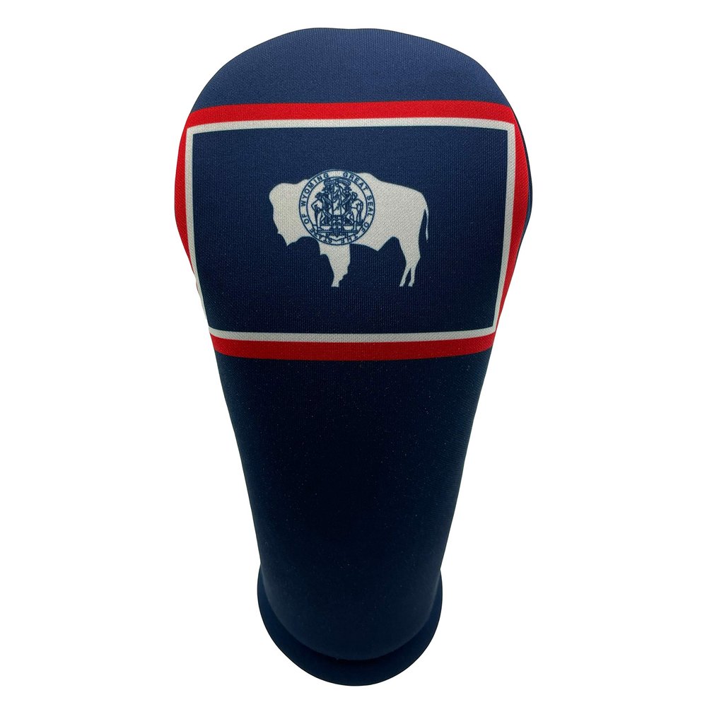 Wyoming State Flag Driver 460cc Club Headcover Handmade by BeeJos