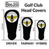 Wyoming State Flag Driver 460cc Club Headcover Handmade by BeeJos view 4