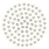 MUUNN 200pcs Tungsten Slotted Beads for Fly Tying, Sink Deeper and Faster 12 Colors/13 Sizes Slotted Tungsten Beads Fly Tying Beads Head Fly Tying Materials(Silver,2.8mm) view 1